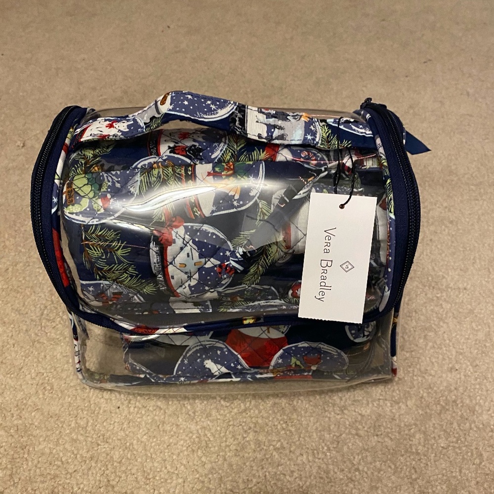 Vera Bradley Toiletry Makeup Bag Set of 6